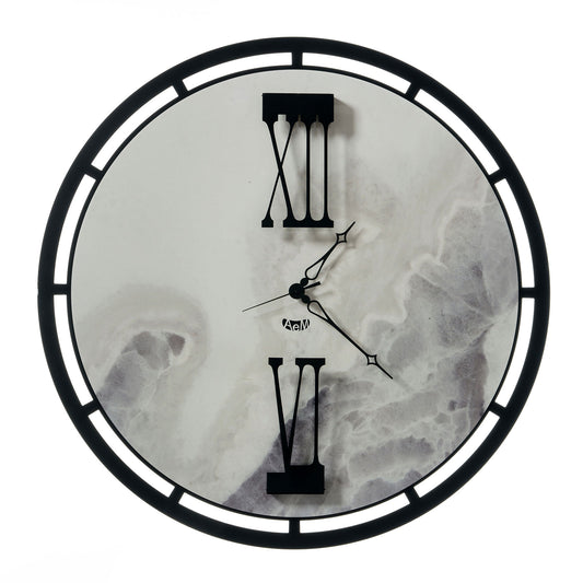 Horloge murale Mood – Cadran effet marbre