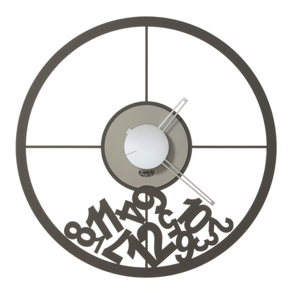 Horloge murale design Mixer – Chiffres déstructurés