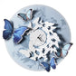 Horloge murale papillons Mariposa – Décoration en relief