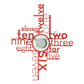 Horloge murale originale Lettering – Design typographique