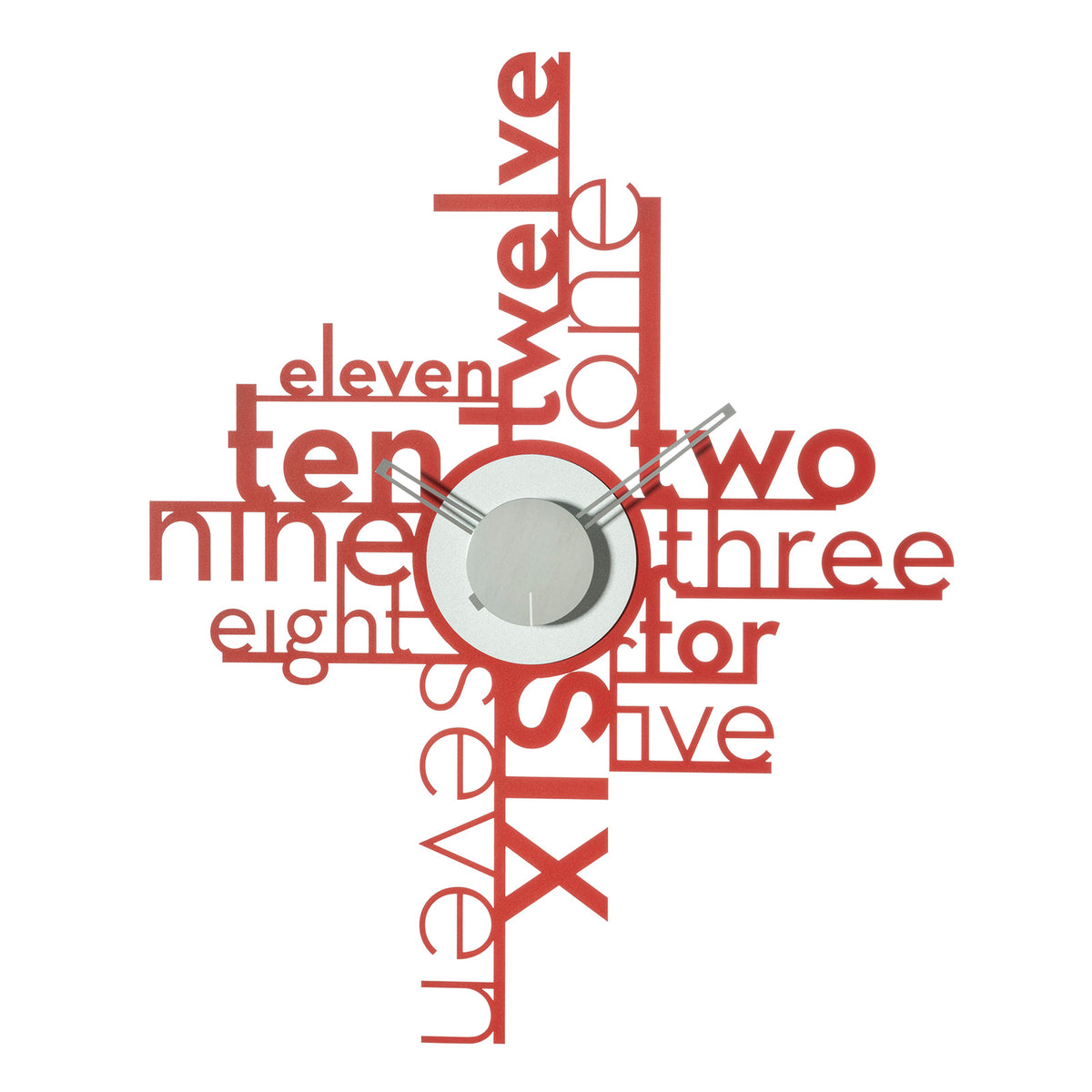 Horloge murale originale Lettering – Design typographique