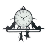 Wall clock detail Cattitude