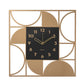 Orologio design Glam verde con cornice elegante - vista frontale
