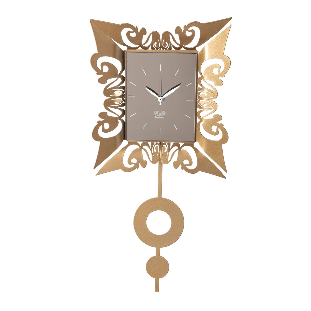 Pendule murale design Vanity en métal