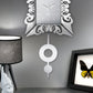 Pendule murale design Vanity en métal