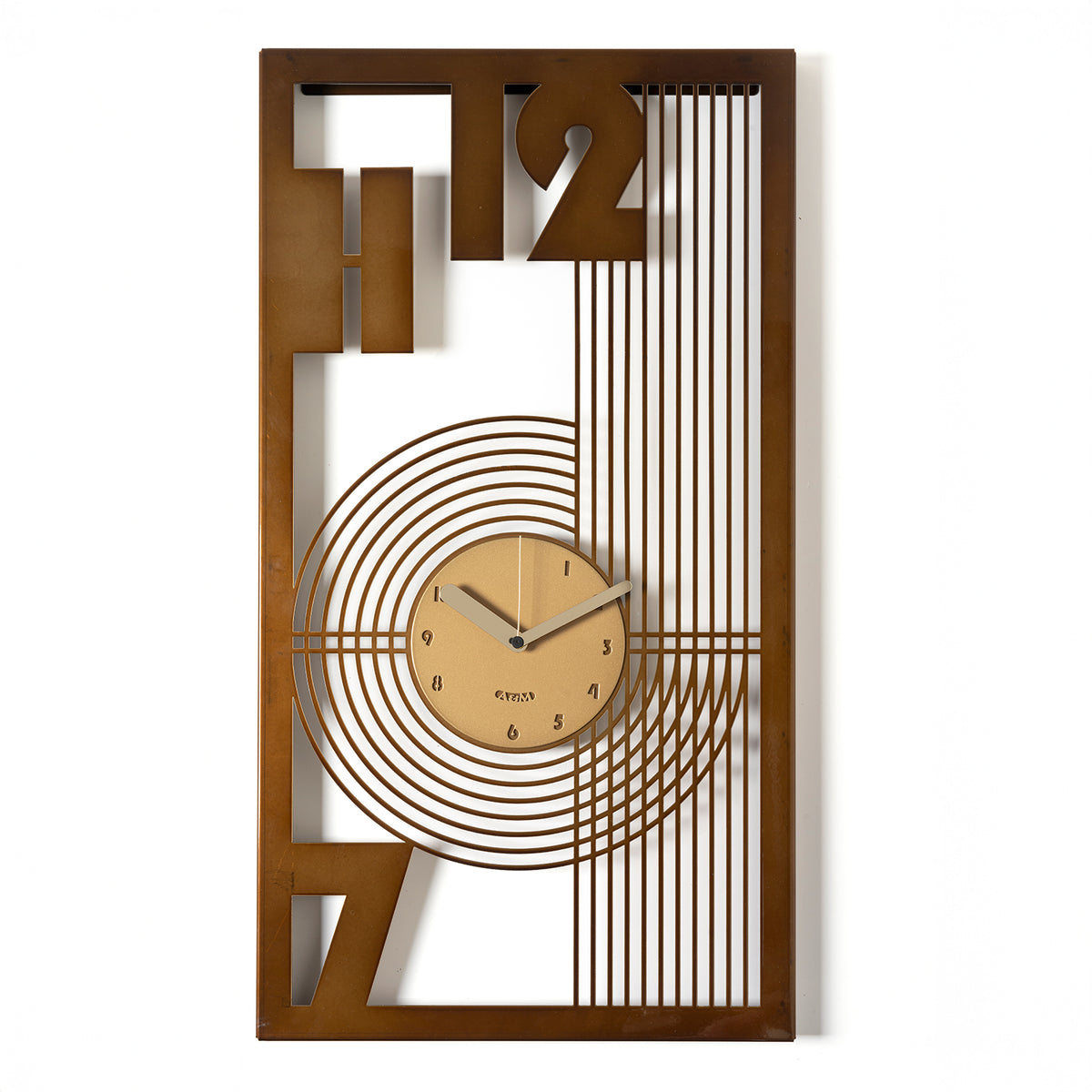 Horloge Gropius Caramel Industriel