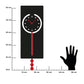 Orologio a pendolo Omega nero/rosso diemnsioni