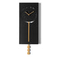 Orologio a pendolo Omega nero/oro vista frontale