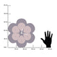 Horloge murale fleur Florindo – Design minimaliste