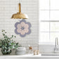 Horloge murale fleur Florindo – Design minimaliste