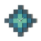 Mosaico geometric design clock