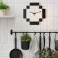 Horloge murale géométrique Tetris – Design minimaliste