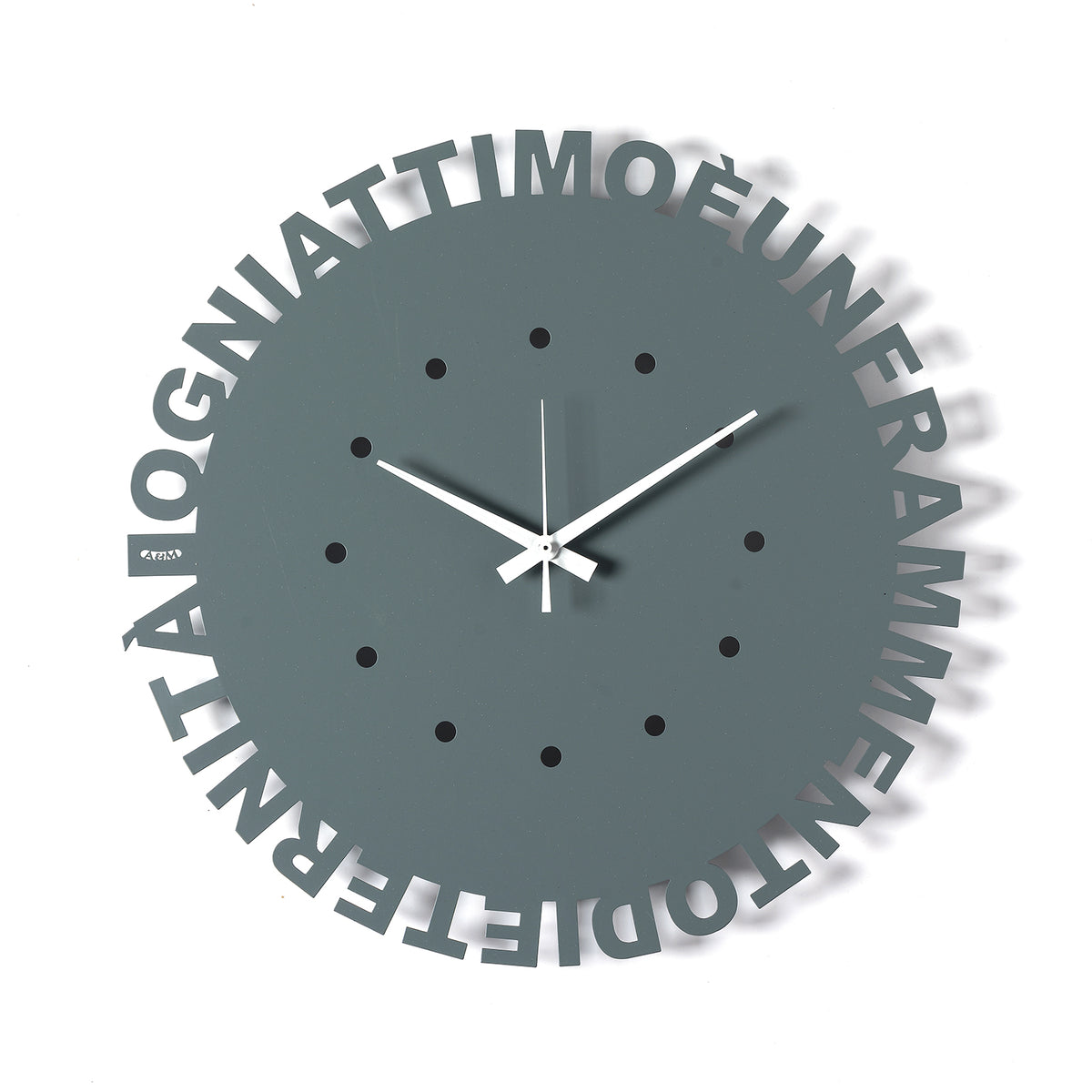 Orologio da parete minimal Wordshow