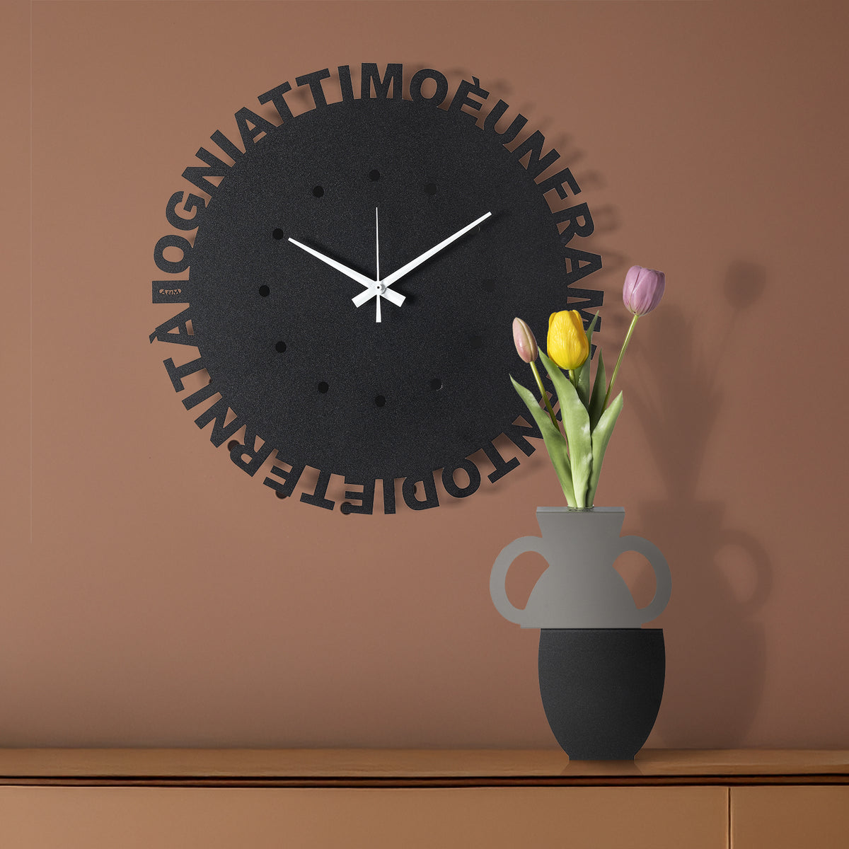 Orologio da parete minimal Wordshow