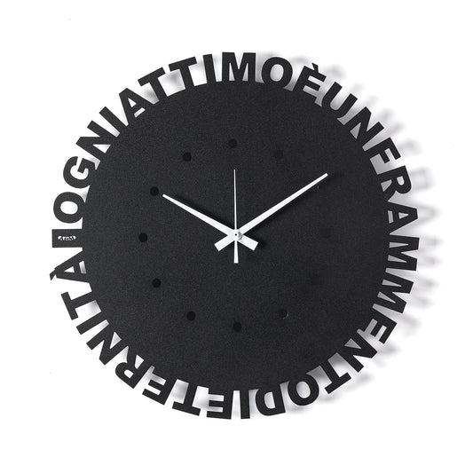 Horloge murale minimaliste Wordshow