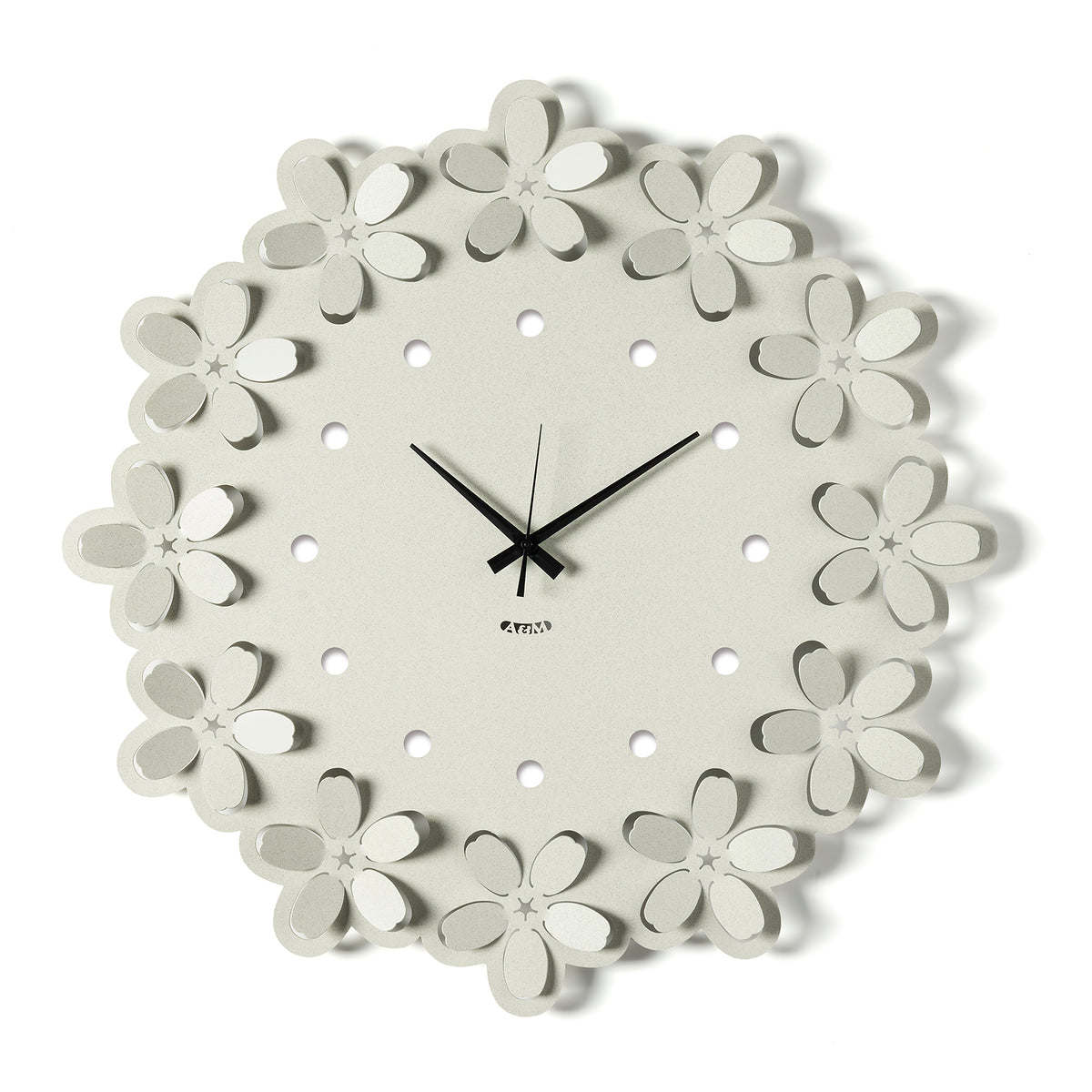 Vista frontale Orologio Ume color avorio