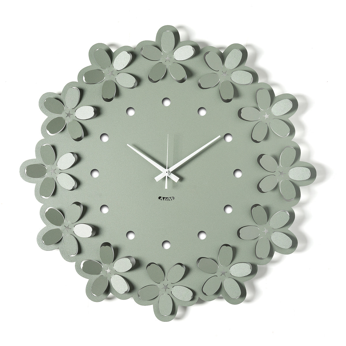 Vista frontale Orologio Ume di Arti&Mestieri color giada