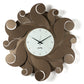 Orologio da parete Medusa color bronzo Arti&Mestieri, vista frontale con riccioli in metallo che creano un effetto tridimensional