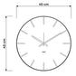 Schema grafico per le dimensioni dell'orologio Symbol 45 : diametro 45
 cm