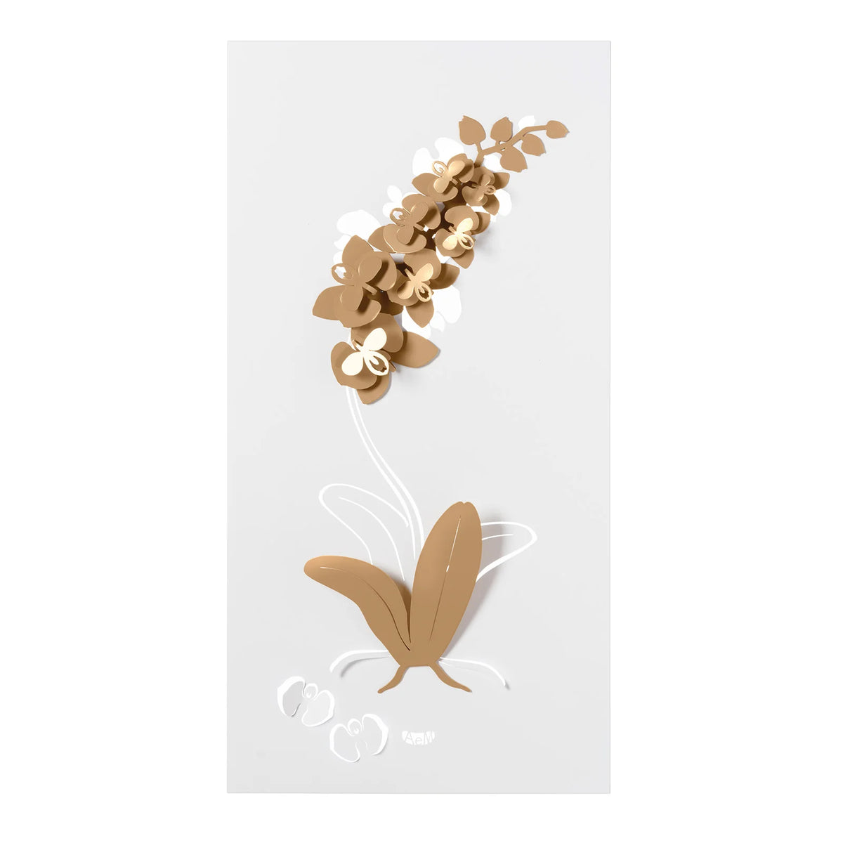 Modern Orchid Decorative Panel