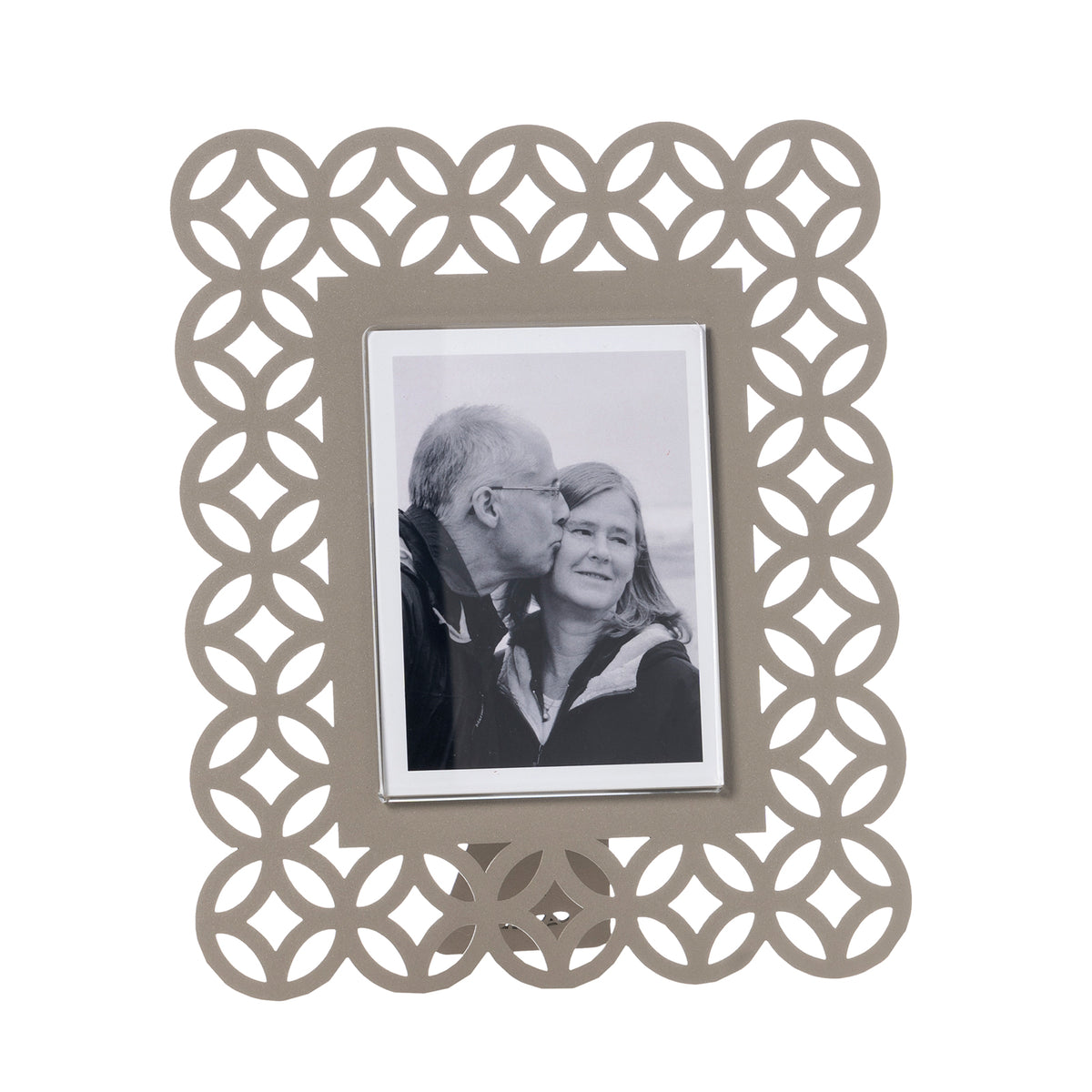 Petit porte-photos Zen – Design géométrique en métal