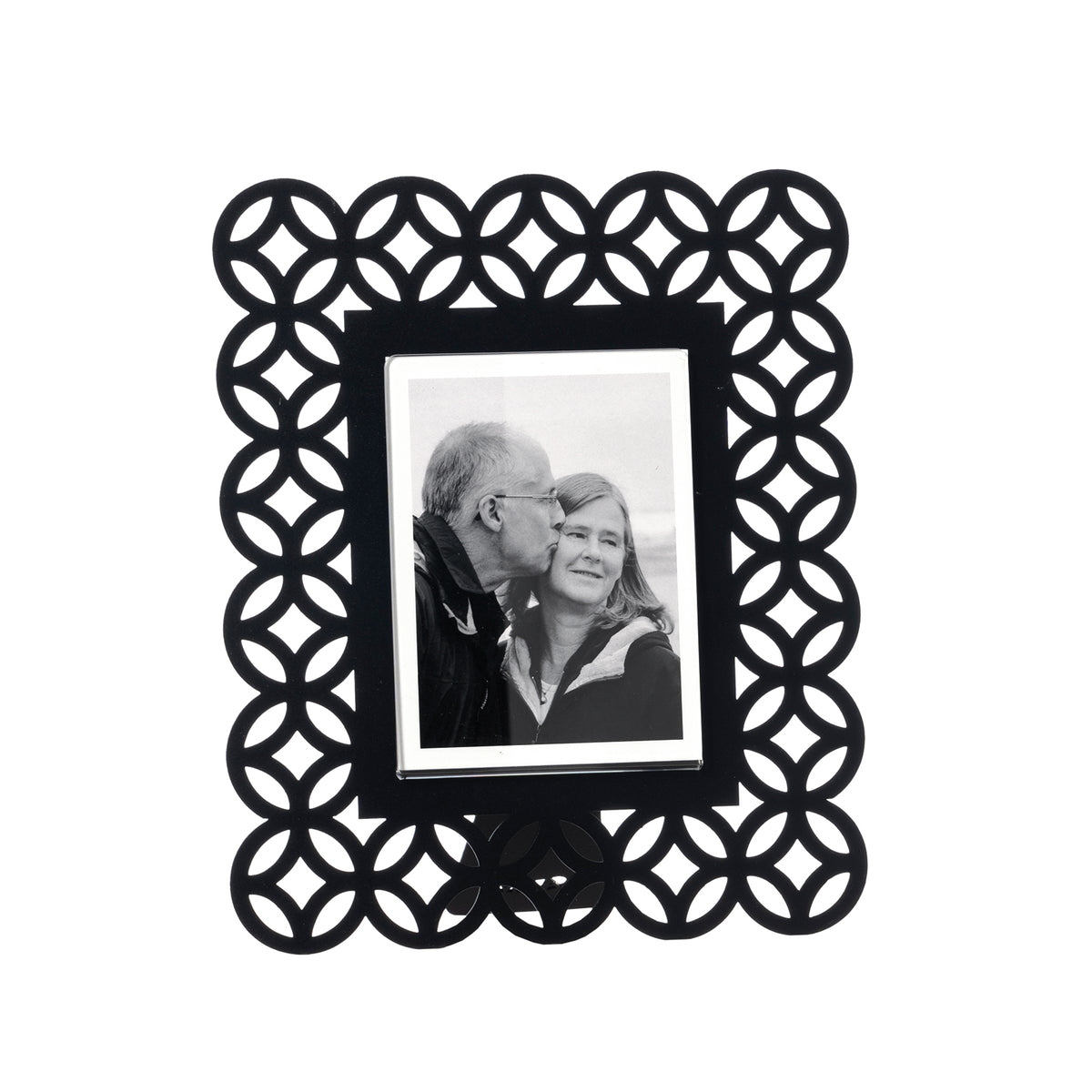 Petit porte-photos Zen – Design géométrique en métal