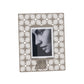Petit porte-photos Ikat – Motifs floraux ajourés en métal