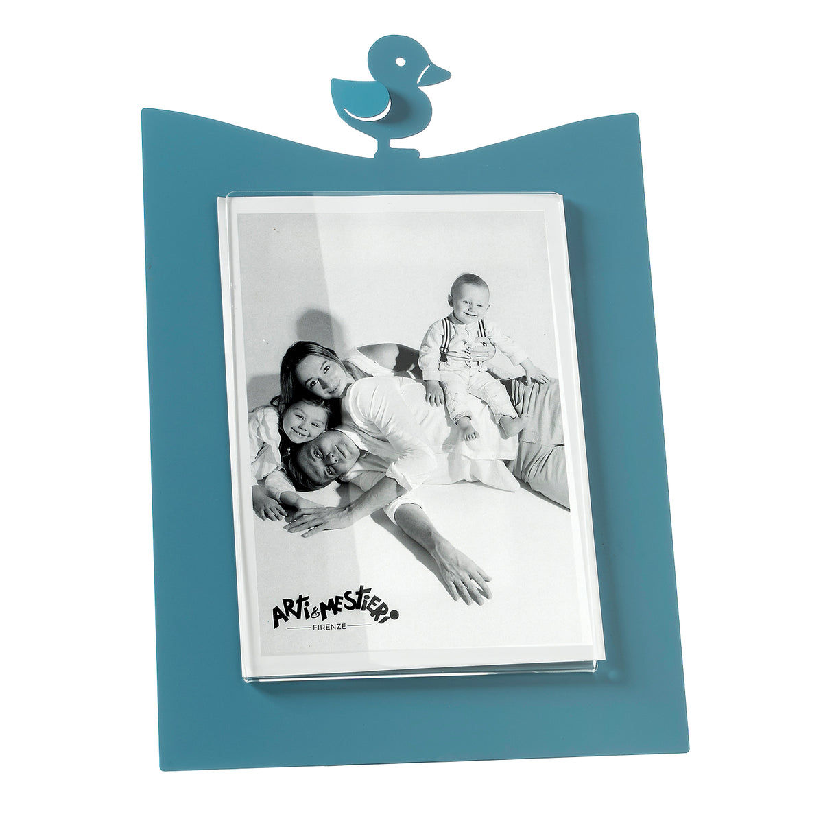 Grand porte-photos Paperella – Design canard en métal