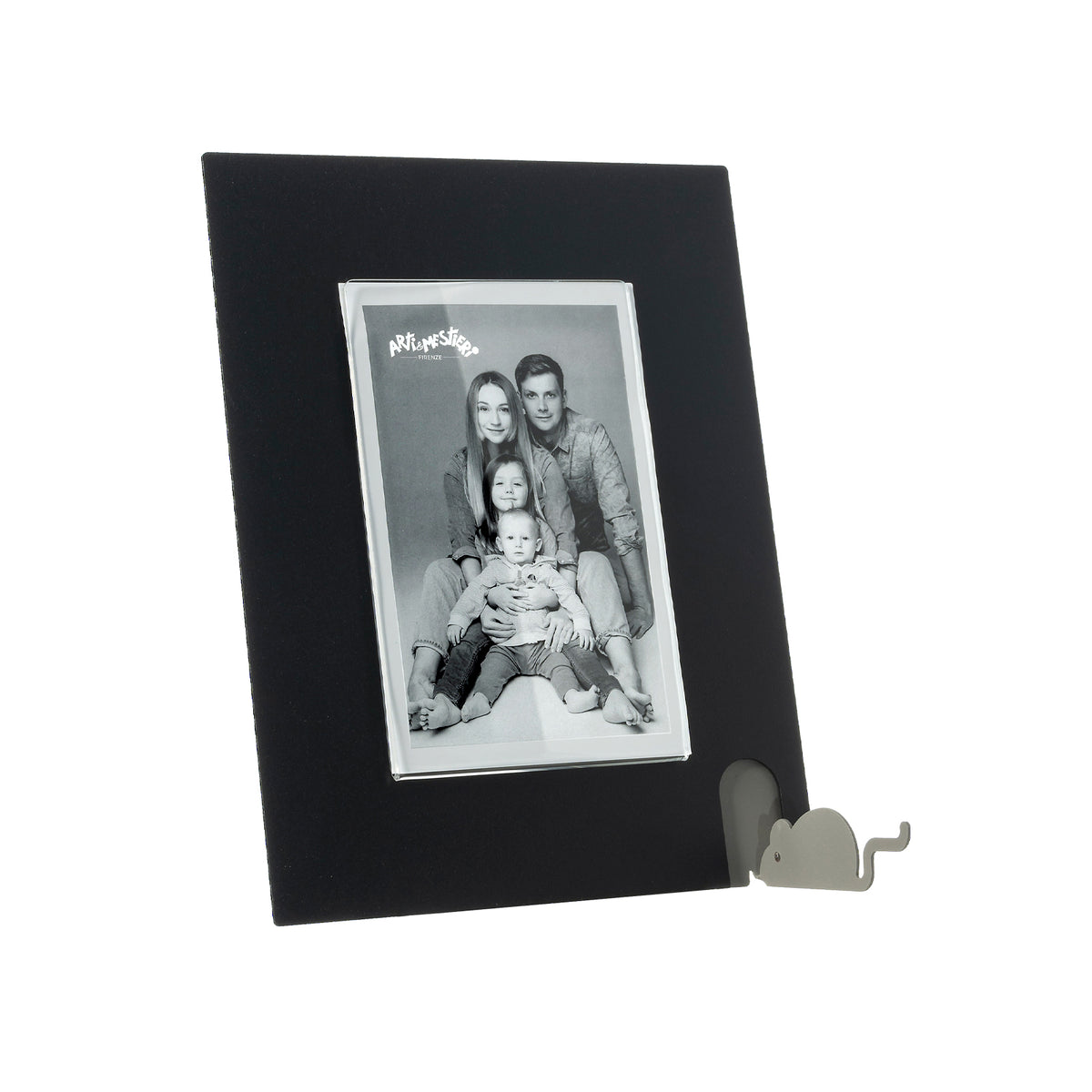 Petit porte-photos Topino – Design souris en métal