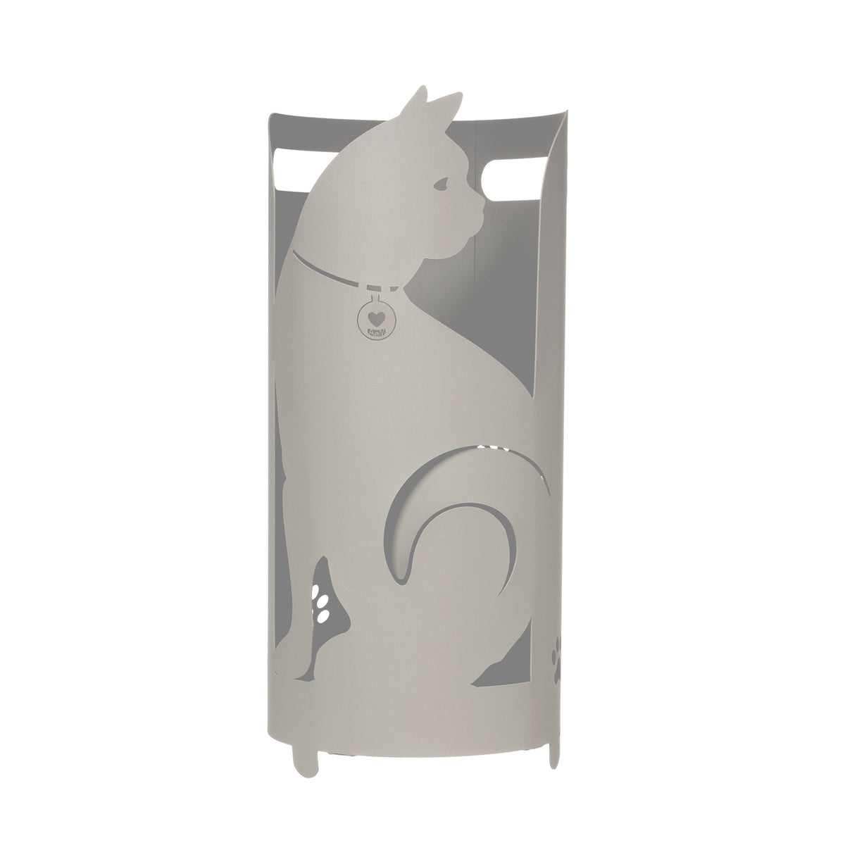 Porte-parapluies Chat en métal – Design original, couleur boue