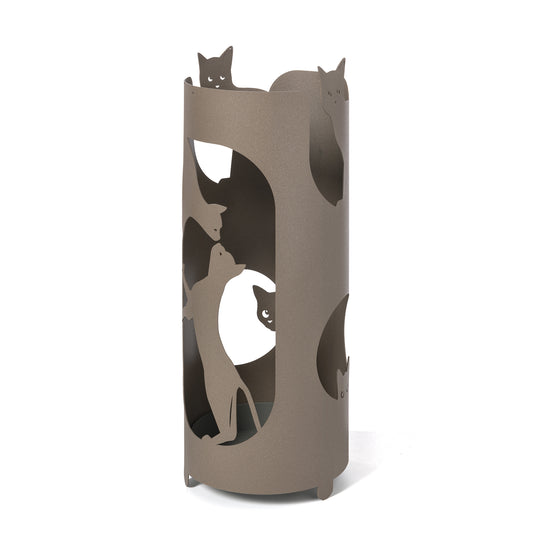 Portaombrelli con tema gatti Silvestro di colore beige