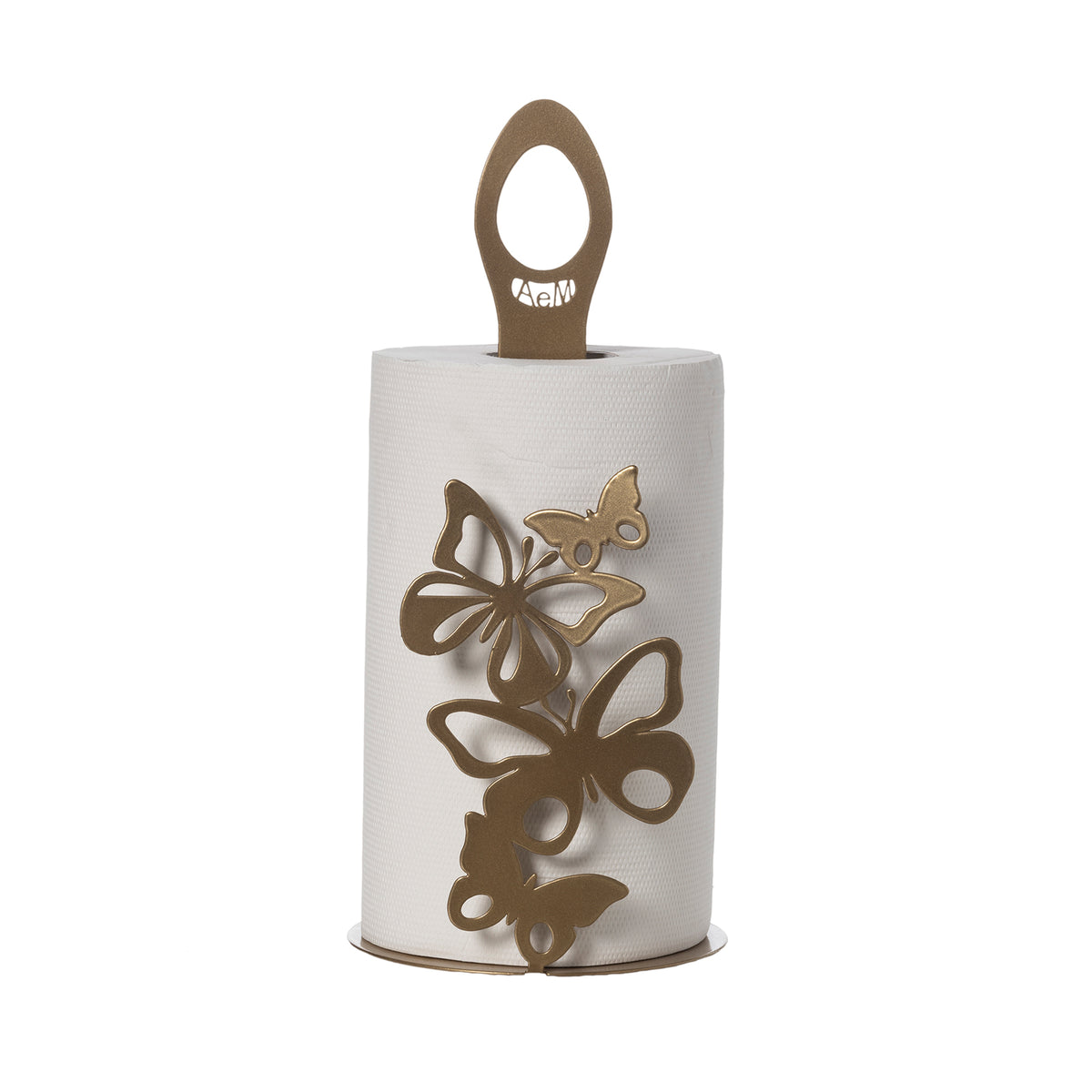 Porta rotoli Farfalloso Oro Laccato