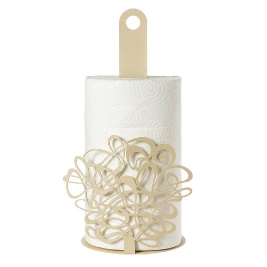 Porta rotolo da cucina Scarabocchio chantilly Arti&Mestieri con rotolo, vista frontale