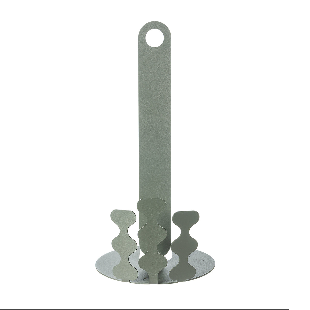 Porta rotolo da cucina Nori giada Arti&Mestieri senza rotolo, vista frontale