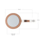 Dimensioni dello specchio d'ingresso con pomelli appendiabiti Riflesso & Appeso color mocha mousse