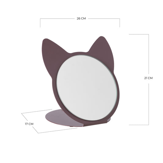 Miroir de table Cat – Miroir à poser design chat en métal