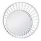 Specchio da parete Ray del colore bianco marmo
