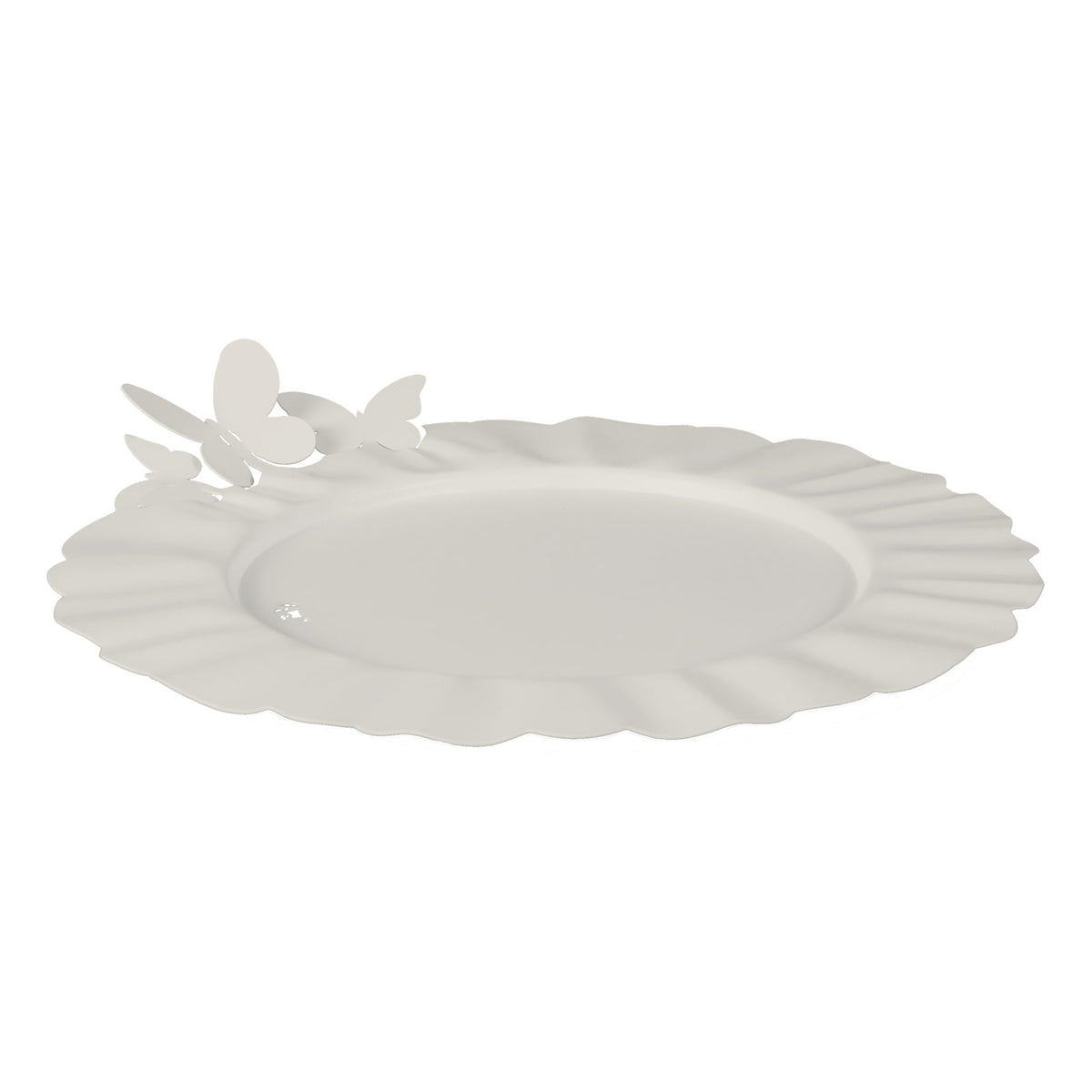 Lot de 2 sous-assiettes Butterfly – Décor papillons en métal