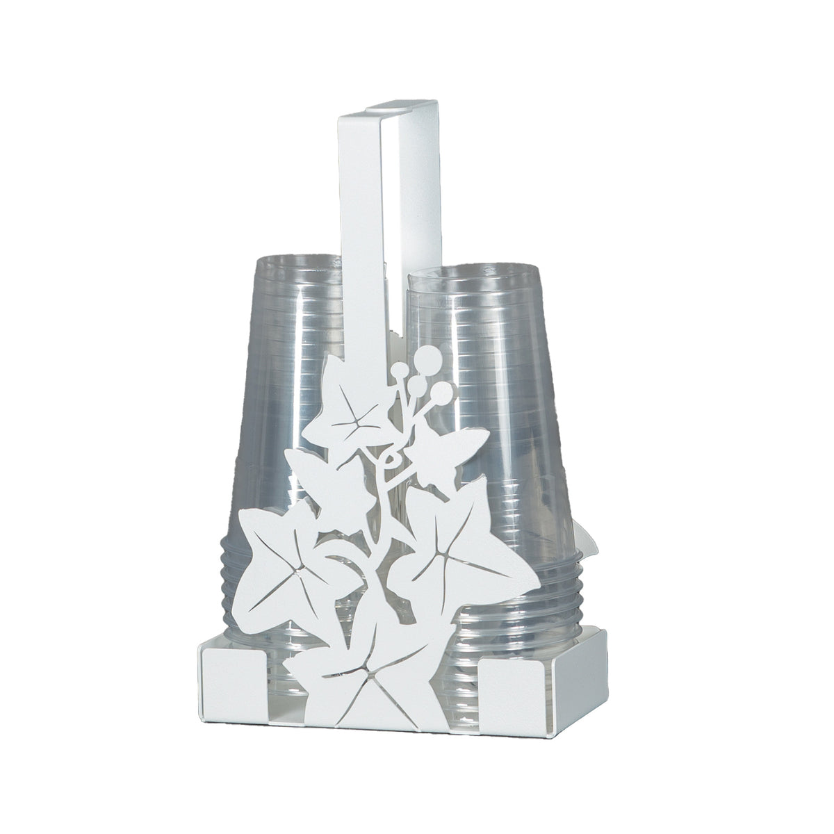 Porte-verres Edera – Décor feuilles de lierre en métal