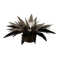 Petite lampe à poser design Fougère en métal – Motif végétal