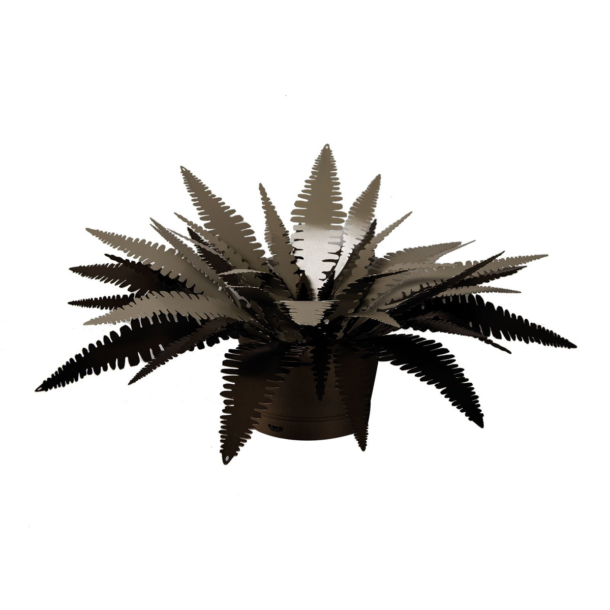 Petite lampe à poser design Fougère en métal – Motif végétal