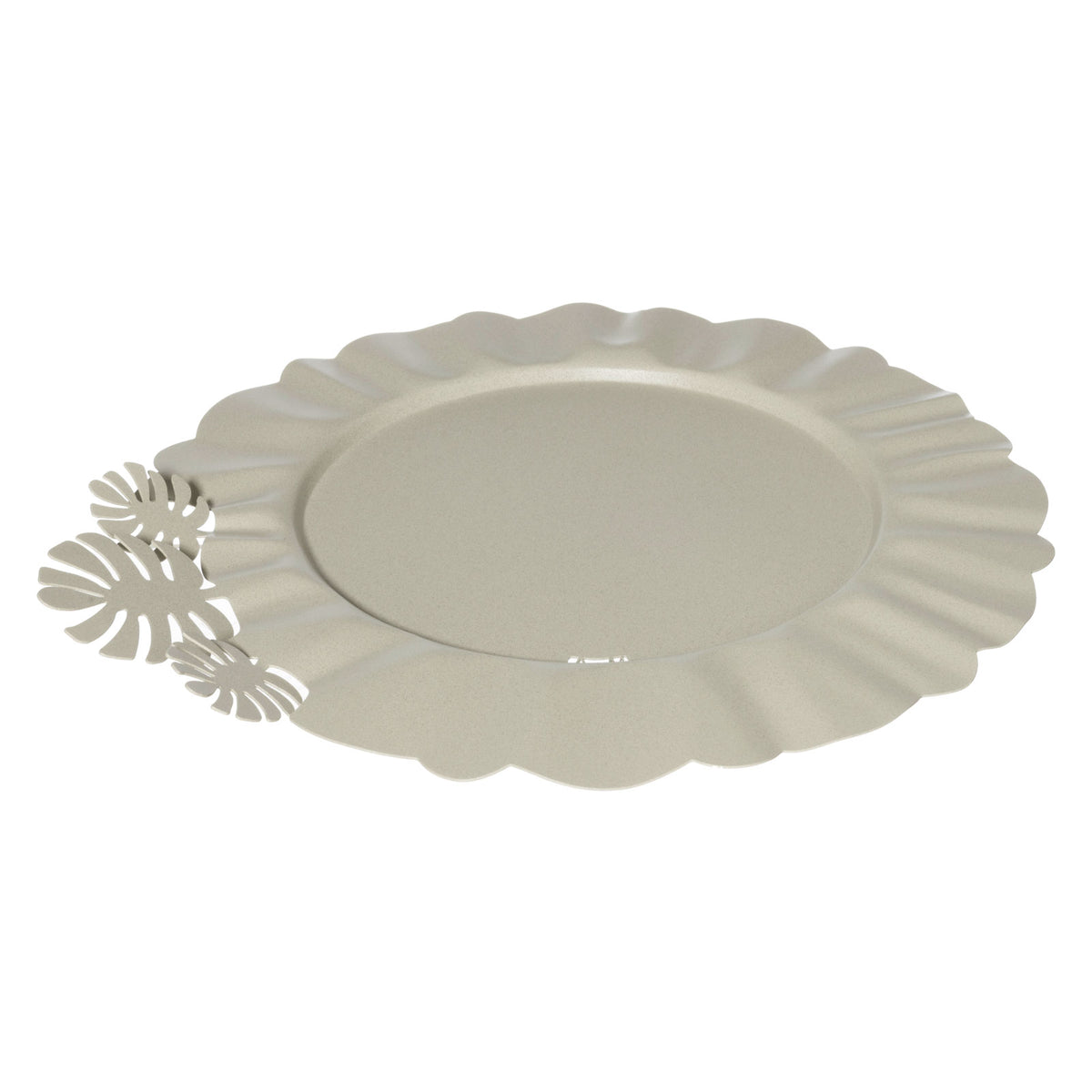 Lot de 2 sous-assiettes Monstera – Décor feuilles tropicales