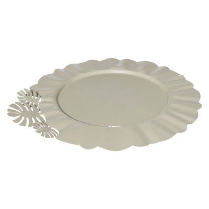 Lot de 2 sous-assiettes Monstera – Décor feuilles tropicales