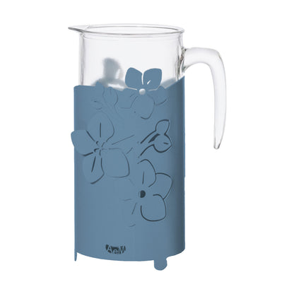 Porte-bouteille Fior di Loto – Décor fleurs de lotus en métal
