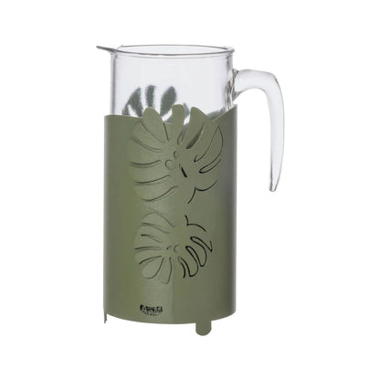 Porte-bouteille Monstera – Décor feuilles tropicales en métal