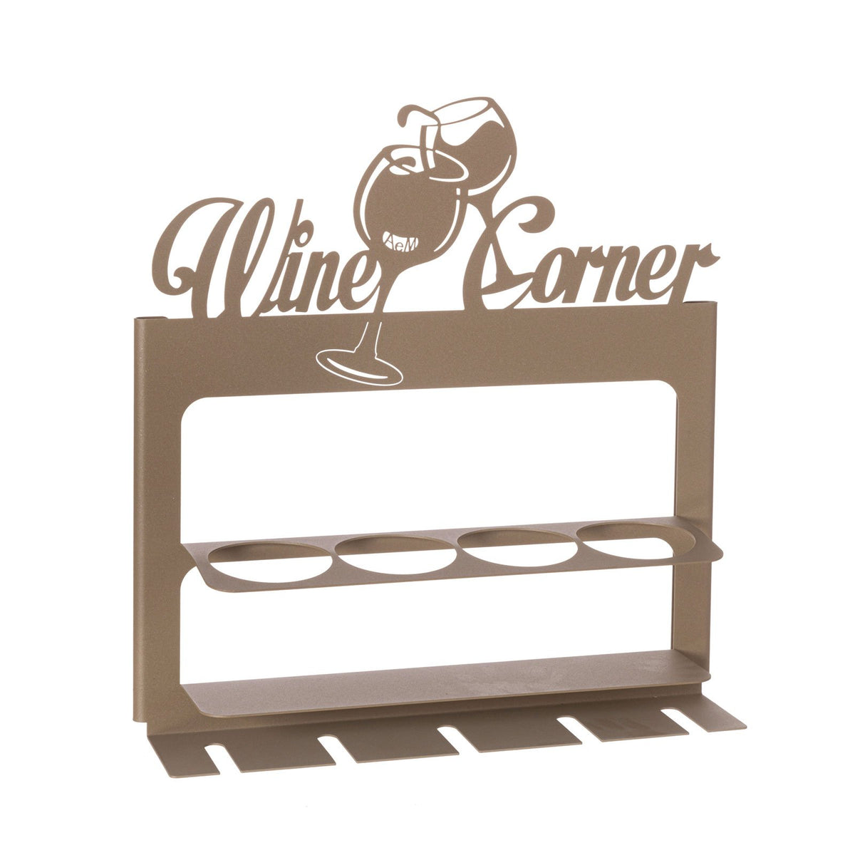 Porte-bouteilles mural Wine Corner en métal – 4 bouteilles
