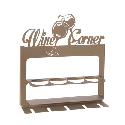 Porte-bouteilles mural Wine Corner en métal – 4 bouteilles