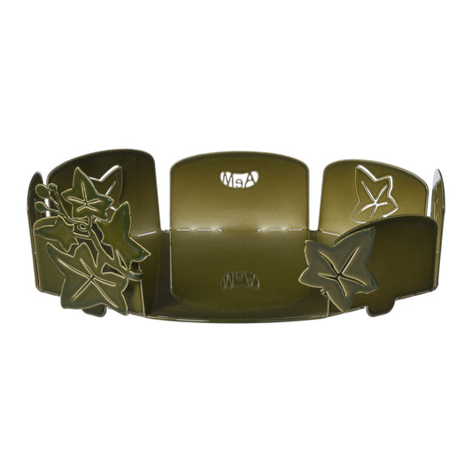Porte-assiettes Edera – Décor feuilles de lierre en métal