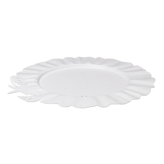 Lot de 2 sous-assiettes Nettuno – Décor marin en métal