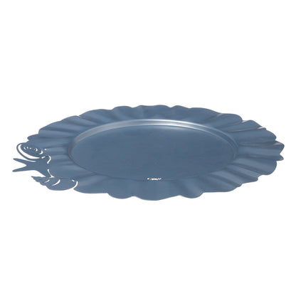Lot de 2 sous-assiettes Nettuno – Décor marin en métal